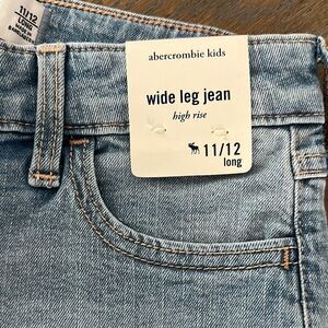 Abercrombie Kids Light Blue Wide Leg Jeans